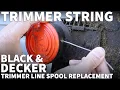 Black and Decker Trimmer Line Spool Replacement - Change the Automatic Feed Spool AFS B D Trimmer
