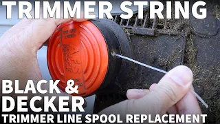 Black and Decker Trimmer Line Spool Replacement - Change the Automatic Feed Spool AFS B D Trimmer