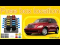The fuse box location on a 2001-2010 Chrysler PT Cruiser