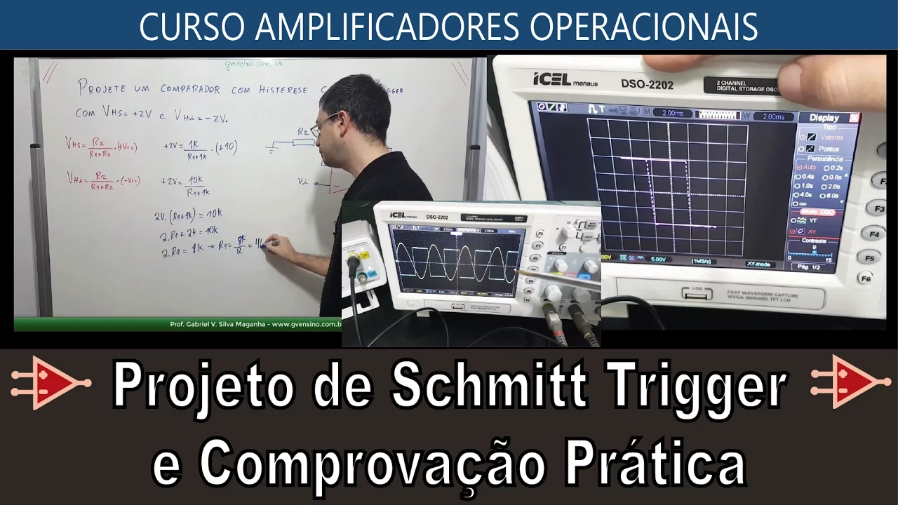 #42 Projeto de Schmitt Trigger e Osciloscópio