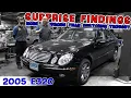 Surprise repairs needed on 05 Mercedes E320 What did the CAR WIZARD find the owner didn t expect