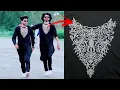 Full Neck machine Embroidery Men's kurta fashoin Design | Ahmad Hassan TV