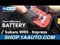How to Replace Battery 04-07 Subaru Impreza-WRX