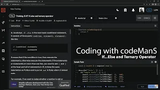 Codewars 8 kyu Training JS If Else and Ternary Operator Javascript