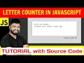 Ep104 - Count Letter of textarea javascript tutorial