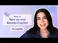 How to turn on and access Copilot in Microsoft 365 Personal and Family Subscription