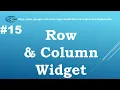 Let us Flutter Row Column Widget Part-15