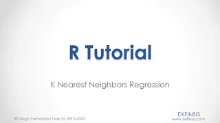 R Tutorial K Nearest Neighbors Regression