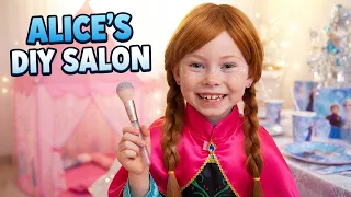 Alice as Princess Elsa and Anna - Compilation video