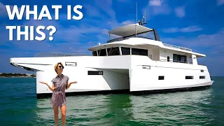 4,700 NM RANGE 🤯 LEEN 72 Transatlantic Power Trimaran Full Hybrid Propulsion Yacht Tour