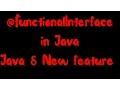 FunctionalInterface in Java-new feature of Java 8