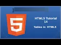 Tables in HTML5 Tutorial 14