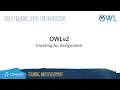 OWLv2 Creating an Assignment