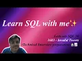 Leetcode SQL 50 1683 - Invalid Tweets Technical Interview preparation Learn SQL with me