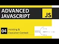 JavaScript Tutorial 4 Hoisting Execution Context Advanced JavaScript