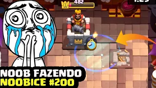 ESPECIAL EPISÓDIO 200 - NOOB FAZENDO NOOBICE NO CLASH ROYALE - MOMENTOS ENGRAÇADOS