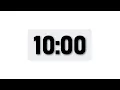 10 Minute Timer - Minimal Countdown Timer Light Theme