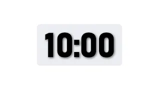 10 Minute Timer - Minimal Countdown Timer Light Theme