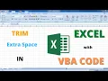 Add VBA Code Macro For TRIM Function in Excel Remove Extra Space in Excel with VBA Code Macro