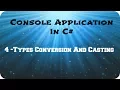 4 - Implicit and Explicit Conversion in c