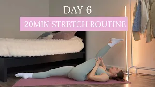 DAY 6 1 Month Pilates Plan Daily Stretch Routine DoraFit 