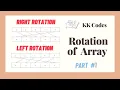 Array Rotation Left and Right Rotation Rotation of an array by position 1 Leettcode KK codes