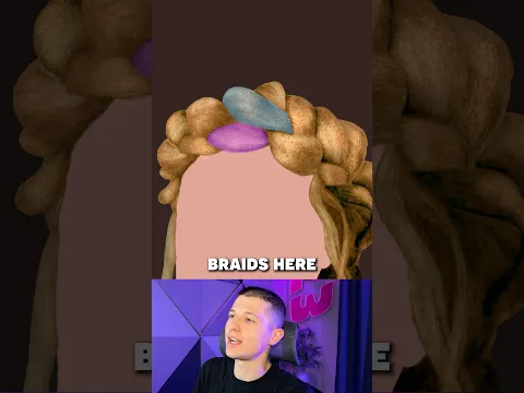 How I draw braided hair