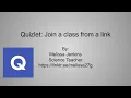 Quizlet Joining a Class from a Link