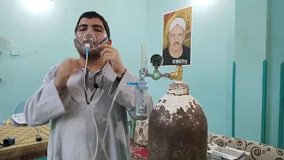 طريقة استخدام أنبوبة الأكسجين   مع الأستاذ محمود عبدالرحيم عيسي دندنها