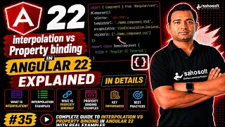 Interpolation VS Property Binding in Angular 17 Explained in Detail Angular 17 Complete Course