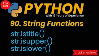 islower Method isupper Method istitle Method String methods in Python built in functions