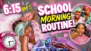 NEW SCHOOL MORNING ROUTINE ☀️ - Did we make it in time 😩✏️?