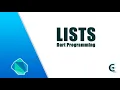 Dart Programming Tutorial Lists using Visual Studio Code