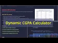 Build a Dynamic CGPA Calculator in Java OOP 10