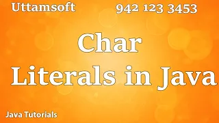 char literals in java char data type in java
