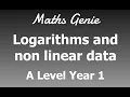 Logarithms and non linear data