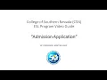 Admission Application Student Handbook