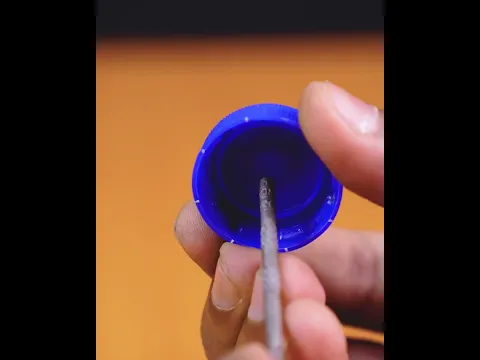 How to make a custom nozzle from a bottle cap #diy #tips #hacks