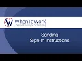Sending Sign-In Instructions