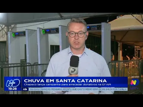 Chuva em Santa Catarina: Chapecó lança campanha para arrecadar donativos na EFAPI