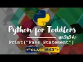 Learn Python in Tamil Pass Statement in Python TAMIL