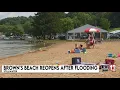 Brown s Beach in Stillwater reopens 2 weeks after July flooding