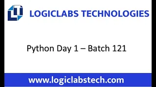 Python Day 1 - Batch 121