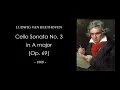 BEETHOVEN Cello Sonata No. 3 in A major (Op. 69) Score