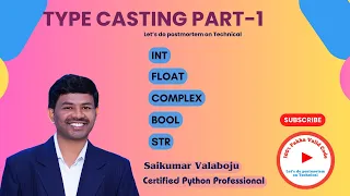 9 Mastering Type Casting Functions in Python int float complex Explained Part-1
