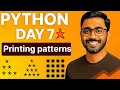 Python Pattern Programs - Day 7 Learn with Examples Hindi