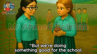 قصة الصف الثالث الإعدادي The School Garden Project Chapter 3 Dars Englizy 