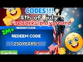 4th of july codes Fireworks Playground 2026 Limited time only