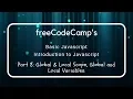 freeCodeCamp s Global Scope and Functions Understanding Local Global Variables In JS 8
