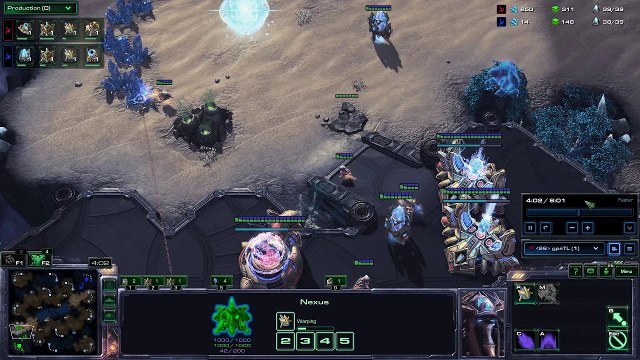 PvP (Updated) - 2 Base All In - 8 Gateways: Chargelot x8, Immortal x2, Sentry x2, Stalkers #1